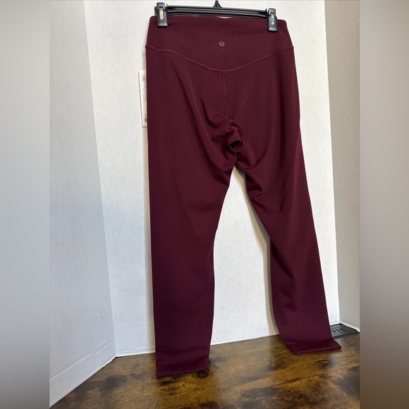 Lululemon Wunder Under Smooth Cover HR Tight 25” Garnet Burgundy Size 10 NWT - Picture 5 of 6